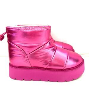 New Portland Hot Pink Winter Puffer Boots Size 6